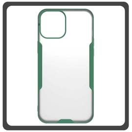 Θήκη Πλάτης - Back Cover, Silicone Σιλικόνη TPU-Rimmed Acrylic Protective Case Green Πράσινη For iPhone 13