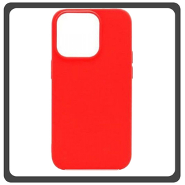 Θήκη Πλάτης - Back Cover, Silicone Σιλικόνη High Quality Liquid TPU Soft Protective Case Red Κόκκινο For iPhone 13 Pro