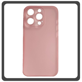 Θήκη Πλάτης - Back Cover, Silicone Σιλικόνη Ultra Thin Feather PP Case Pink Ροζ For iPhone 13 Pro