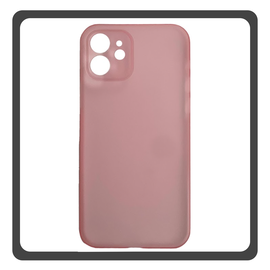 Θήκη Πλάτης - Back Cover, Silicone Σιλικόνη Ultra Thin Feather PP Case Pink Ροζ For iPhone 12 Mini