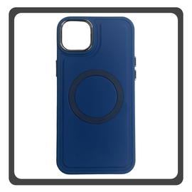 Θήκη Πλάτης - Back Cover Silicone Σιλικόνη Magnetic Skin Protection Case Blue Μπλε For iPhone 11 Pro Max