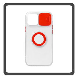 Θήκη Πλάτης - Back Cover, Silicone Σιλικόνη Dazzling Sliding Window Case Red Κόκκινο For iPhone 12 Mini
