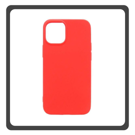Θήκη Πλάτης - Back Cover, Silicone Σιλικόνη High Quality Liquid TPU Soft Protective Case Red Κόκκινο For iPhone 12 Mini