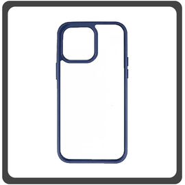 Θήκη Πλάτης - Back Cover Silicone Σιλικόνη TPU-Rimmed Acrylic Protective Case Blue Μπλε For iPhone 11 Pro Max