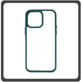 Θήκη Πλάτης - Back Cover Silicone Σιλικόνη TPU-Rimmed Acrylic Protective Case Green Πράσινο For iPhone 11 Pro Max