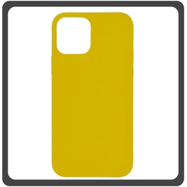 Θήκη Πλάτης - Back Cover Silicone Σιλικόνη High Quality Liquid TPU Soft Protective Case Yellow Κίτρινο For iPhone 11 Pro Max