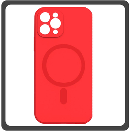 Θήκη Πλάτης - Back Cover Silicone Σιλικόνη Liquid Magnetic Protection Case Red Κόκκινο For iPhone 11 Pro Max