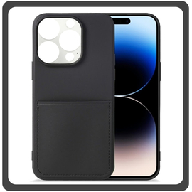 Θήκη Πλάτης - Back Cover Silicone Σιλικόνη Liquid Inserted TPU Protective Case Black Μαύρο For iPhone 11 Pro Max
