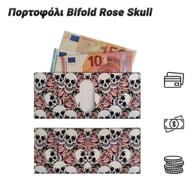 Πορτοφόλι Bifold Rose Skull