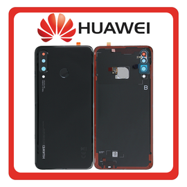 Γνήσια Original Huawei P30 Lite New Edition (Marie-L21BX, MAR-LX2B) Rear Back Battery Cover Πίσω Κάλυμμα Καπάκι Πλάτη Μπαταρίας Midnight Black Μαύρο 02353NXM 02354EPP 02352RMX (Service Pack By Huawei)