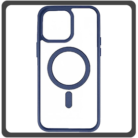 Θήκη Πλάτης - Back Cover, Silicone Σιλικόνη Frosted Edge Macaroon Magnetic Case Sky Blue Μπλε For iPhone 12 Pro Max