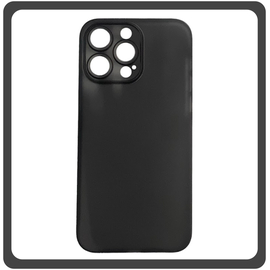 Θήκη Πλάτης - Back Cover, Silicone Σιλικόνη Ultra Thin Feather PP Case Black Μαύρο For iPhone 12 Pro Max