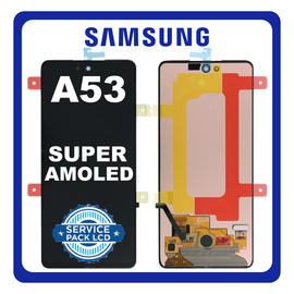 Γνήσια Original Samsung Galaxy A53 5G (SM-A536B, SM-A536B/DS) Super AMOLED LCD Display Screen Assembly Οθόνη + Touch Screen Digitizer Μηχανισμός Αφής Black Μαύρο GH96-15224A GH96-15168A (Service Pack By Samsung)