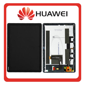 Γνήσια Original Huawei MediaPad M5 Lite 10.1'' (BAH2-L09, BAH2-W09, BAH2-W19) IPS LCD Οθόνη Display Screen + Touch Screen DIgitizer Μηχανισμός Αφής Black Μαύρο 02354APF (Service Pack By Huawei)
