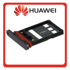 Γνήσια Original Huawei P30 Pro (VOG-L29, VOG-L09), SIM Card Tray + Micro SD Tray Black Μαύρο 51661LGC (Service Pack By Samsung)