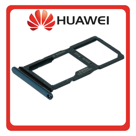 Γνήσια Original Huawei P Smart Z (STK-L21) SIM Card Tray + Micro SD Tray Υποδοχέας Βάση Θήκη Κάρτας SIM Emerald Green Πράσινο 51661MSF (Service Pack By Huawei)