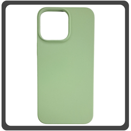 Θήκη Πλάτης - Back Cover, Silicone Σιλικόνη High Quality Liquid TPU Soft Protective Case Matcha Green For iPhone 12 Pro Max
