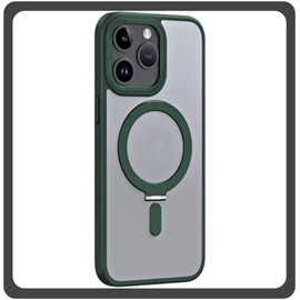 Θήκη Πλάτης - Back Cover, Silicone Σιλικόνη Creative Invisible Bracket Protective Case Green Πράσινο For iPhone 13 Pro Max