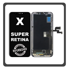 iPhone X, iPhoneX (A1865, A1901) Super Retina OLED LCD Display Screen Assembly Οθόνη + Touch Screen Digitizer Μηχανισμός Αφής Space Gray Μαύρο (Ref By Apple)