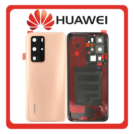 &Gamma;&nu;ή&sigma;&iota;&alpha; Original Huawei P40 Pro, Huawei P 40Pro (ELS-NX9, ELS-N04) Rear Back Battery Cover &Pi;ί&sigma;&omega; &Kappa;&alpha;&pi;ά&kappa;&iota; &Pi;&lambda;ά&tau;&eta; &Mu;&pi;&alpha;&tau;&alpha;&rho;ί&alpha;&sigmaf; Blush Gold &Chi;&rho;&upsilon;&sigma;ό 02353MNB (Service Pack By Huawei)