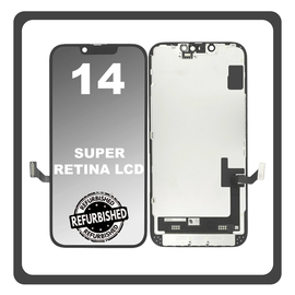 iPhone 14, iPhone14 (A2882, A2649​), Super Retina XDR OLED LCD Display Screen Assembly Οθόνη + Touch Screen Digitizer Μηχανισμός Αφής Midnight Μαύρο (Ref By Apple)