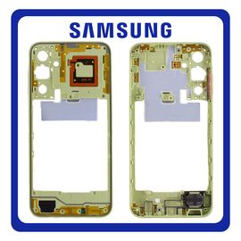 Γνήσια Original Samsung Galaxy A25 5G (SM-A256E, SM-A256E/DS) LCD Front Housing LCD Middle Frame Bezel + Buzzer Loudspeaker Sound Ringer Module Ηχείο Μεγάφωνο Personality Yellow Κίτρινο GH82-33219C (Service Pack By Samsung)