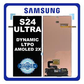 Γνήσια Original Samsung Galaxy S24 Ultra 5G (SM-S928B, SM-S928B/DS) Dynamic LTPO AMOLED 2X LCD Display Screen Assembly Οθόνη + Touch Screen Digitizer Μηχανισμός Αφής Black Μαύρο GH82-33385A (Service Pack By Samsung)