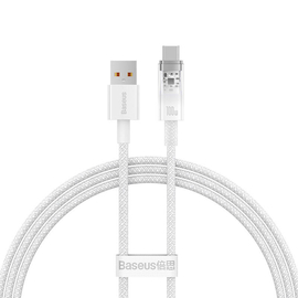 Data Cable Baseus Explorer, Type-c, 100w, 1.0m, White - 40440