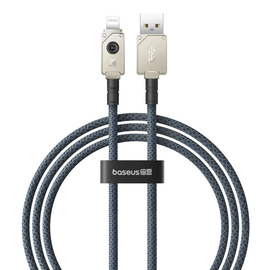 Data Cable Baseus Unbreakable, Lightning, 1.0m, Black - 40436