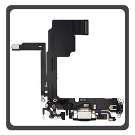 Γνήσια Original Apple iPhone 15 Pro, iPhone 15Pro (A2848, A3101) Charging Dock Connector Lightning Flex Καλωδιοταινία Κονέκτορας Φόρτισης + Microphone Μικρόφωνο Blue Μπλε Pulled