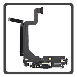 HQ OEM Συμβατό Με Apple iPhone 14 Pro Max (A2894, A2651) Charging Dock Connector Lightning Flex Καλωδιοταινία Κονέκτορας Φόρτισης + Microphone Μικρόφωνο Purple Μωβ (Premium A+)