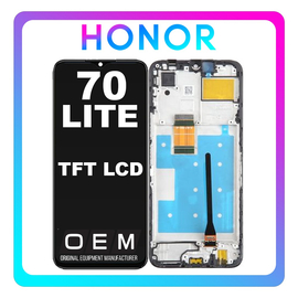 HQ OEM Συμβατό Με Honor 70 Lite (RBN-NX1) TFT LCD Display Screen Assembly Οθόνη + Touch Screen Digitizer Μηχανισμός Αφής + Frame Bezel Πλαίσιο Σασί Black Μαύρο (Premium A+)