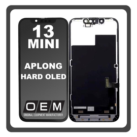 HQ OEM Συμβατό Με Apple iPhone 13 mini (A2628, A2481) APLONG HARD OLED LCD Display Screen Assembly Οθόνη + Touch Screen Digitizer Μηχανισμός Αφής Black Μαύρο (Premium A+) (0% Defective Returns)