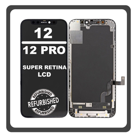 Γνήσια Original Apple iPhone 12, iPhone12 (A2403, A2172), iPhone 12 Pro (A2407, A2341) Super Retina XDR OLED LCD Display Screen Assembly Οθόνη + Touch Screen Digitizer Μηχανισμός Αφής Black Μαύρο (Ref By Apple)​ (0% Defective Returns)
