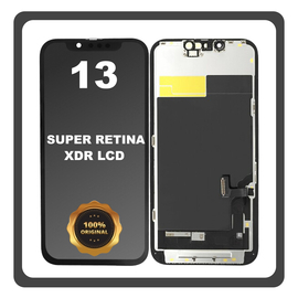 Γνήσια Original FOG Apple iPhone 13, iPhone13 (A2633, A2482) Super Retina XDR OLED ​LCD Display Screen Assembly Οθόνη + Touch Screen Digitizer Μηχανισμός Αφής Black Μαύρο (Premium A+) (0% Defective Returns)