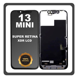 Γνήσια Original FOG For Apple iPhone 13 mini (A2628, A2481) Super Retina XDR OLED ​LCD Display Screen Assembly Οθόνη + Touch Screen Digitizer Μηχανισμός Αφής Black Μαύρο (0% Defective Returns)