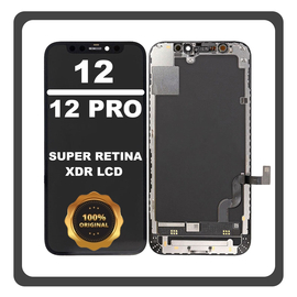 Γνήσια Original FOG Apple iPhone 12, iPhone12 (A2403, A2172), iPhone 12 Pro (A2407, A2341) Super Retina XDR OLED LCD Display Screen Assembly Οθόνη + Touch Screen Digitizer Μηχανισμός Αφής Black Μαύρο (Lifetime Warranty Για Συνεργατες B2B​)