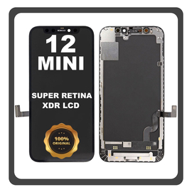 Γνήσια Original FOG For Apple iPhone 12 Mini, iPhone12 Mini (A2399, A2176) Super Retina XDR OLED ​LCD Display Screen Assembly Οθόνη + Touch Screen Digitizer Μηχανισμός Αφής Black Μαύρο (Premium A+) (0% Defective Returns)