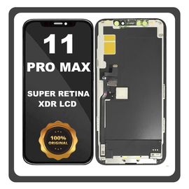 Γνήσια Original FOG For Apple iPhone 11 Pro Max, iPhone 11 ProMax (A2215, A2160) Super Retina XDR OLED LCD Display Screen Assembly Οθόνη + Touch Screen Digitizer Μηχανισμός Αφής Matte Space Μαύρο (0% Defective Returns)