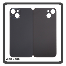 HQ OEM Συμβατό Με iPhone 15 Plus, iPhone 15+ (A3094, A2847) Aftermarket Rear Back Battery Cover with Camera Big Hole Πίσω Κάλυμμα Πλάτη Καπάκι Μπαταρίας Black Μαύρο (Premium A+)