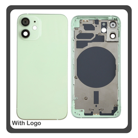 iPhone 12 Mini, iPhone12 Mini (A2399, A2176) Rear Back Battery Cover Middle Frame- Housing Πίσω Κάλυμμα Καπάκι Πλάτη Μπαταρίας - Σασί + Side Keys Πλαϊνά πλήκτρα  + Sim Tray Θήκη Κάρτας Green Πράσινο (Ref By Apple)