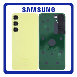 Γνήσια Original Samsung Galaxy A55 5G (SM-A556V, SM-A556B) Rear Back Battery Cover Πίσω Καπάκι Πλάτη Μπαταρίας + Camera Lens Τζαμάκι Κάμερας Lemon Κίτρινο GH82-34284D (Service Pack By Samsung)