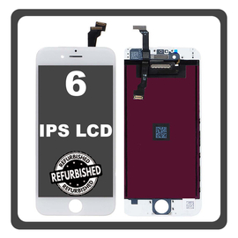 iPhone 6, iPhone6 (A1549, A1586) IPS LCD Display Screen Assembly Οθόνη + Touch Screen Digitizer Μηχανισμός Αφής White Άσπρο (Ref By Apple) (0% Defective Returns)