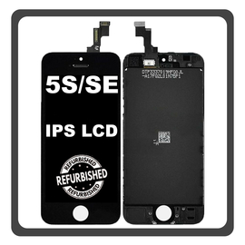 iPhone 5s (A1453, A1457), iPhone SE 2016 (A1662, A1723) IPS LCD APLONG Standard Version LCD Display Screen Assembly Οθόνη + Touch Screen Digitizer Μηχανισμός Αφής Black Μαύρο (Ref By Apple) (0% Defective Returns)