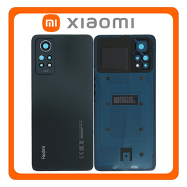 Γνήσια Original Xiaomi Redmi Note 12 Pro 4G (‎2209116AG, 2209116AG) Rear Back Battery Cover Πίσω Καπάκι Πλάτη Μπαταρίας + Camera Lens Τζαμάκι Κάμερας Graphite Gray Μαύρο 5600040K6A00 (Service Pack By Xiaomi)