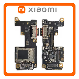 HQ OEM Συμβατό Με Xiaomi Poco F5 Pro 5G (23013PC75G) USB Type-C Charging Dock Connector Flex Sub Board, Καλωδιοταινία Υπό Πλακέτα Φόρτισης + Microphone Μικρόφωνο (Premium A+)