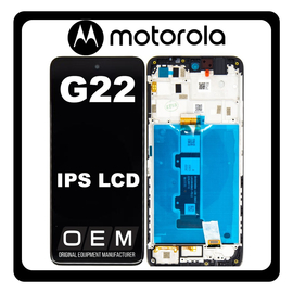 &Gamma;&nu;ή&sigma;&iota;&alpha; Original Motorola Moto G22 (XT2231-1, XT2231-2, XT2231-5), IPS LCD Display Screen Assembly &Omicron;&theta;ό&nu;&eta; + Touch Screen Digitizer &Mu;&eta;&chi;&alpha;&nu;&iota;&sigma;&mu;ό&sigmaf; &Alpha;&phi;ή&sigmaf; + Frame Bezel &Pi;&lambda;&alpha;ί&sigma;&iota;&omicron; &Sigma;&alpha;&sigma;ί Cosmic Black &Mu;&alpha;ύ&rho;&omicron; 5D68C20423 (Service Pack By Motorola)