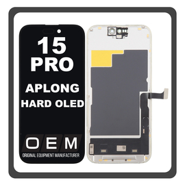 HQ OEM &Sigma;&upsilon;&mu;&beta;&alpha;&tau;ό &Mu;&epsilon; iPhone 15 Pro, iPhone 15Pro (A2848, A3101) APLONG HARD OLED LCD Display Screen Assembly &Omicron;&theta;ό&nu;&eta; + Touch Screen Digitizer &Mu;&eta;&chi;&alpha;&nu;&iota;&sigma;&mu;ό&sigmaf; &Alpha;&phi;ή&sigmaf; Black &Mu;&alpha;ύ&rho;&omicron; (Premium A+) (Lifetime Warranty &Gamma;&iota;&alpha; &Sigma;&upsilon;&nu;&epsilon;&rho;&gamma;&alpha;&tau;&epsilon;&sigmaf; B2B​)