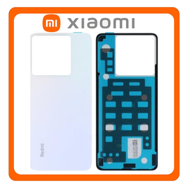 Γνήσια Original Redmi Note 13 Pro 5G (2312DRA50C, 2312CRAD3C), Rear Back Battery Cover Πίσω Καπάκι Πλάτη Μπαταρίας Arctic White Άσπρο (Service Pack By Xiaomi)