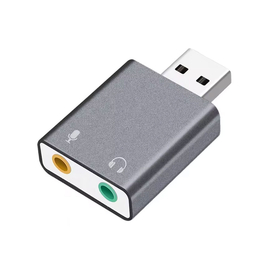Sound Card Detech, Usb, 7.1, Gray - 17857